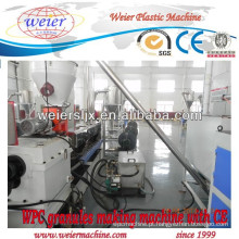 WPC linha de máquina de extrusora de parafuso duplo de granulação